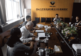 2018年在内蒙古伊泰集团大地精煤矿进行技术交流