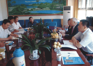 2009年在阳煤集团进行技术交流